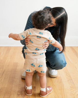 Kids knit collection designed by a mom in Chicago