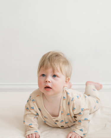 Sailboats Magnetic Playsuit