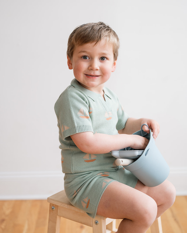 Seafoam Polo Set
