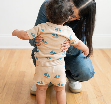 Sailboat Summer Knit Set