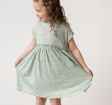 Seafoam Floral Dress