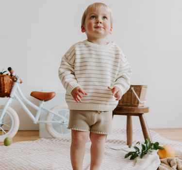Organic Cotton Stripe Sweater