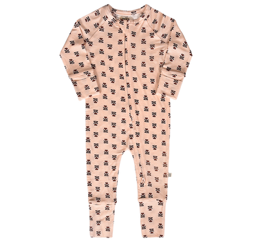 Modal Convertible Footy Pajamas in Wild Rose