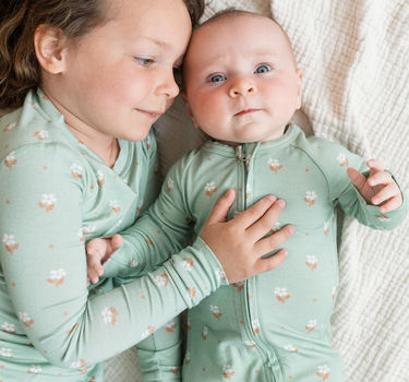 Matching Sisters Floral Pajamas