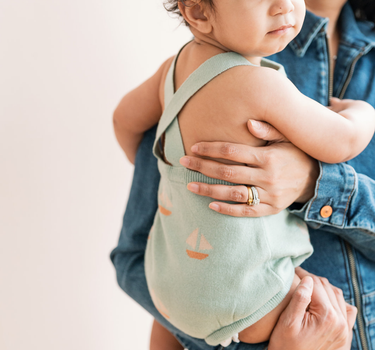 Seafoam Sailboat Baby Romper
