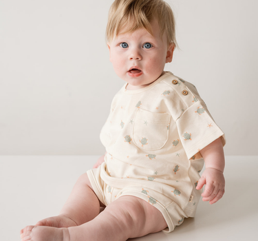 Turtles print tee for babies