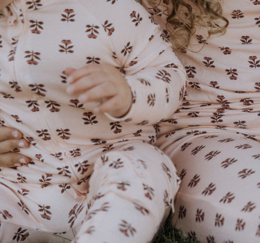 Modal Convertible Footy Pajamas in Wild Rose