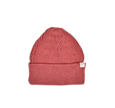 Knit Beanie in Rosewood