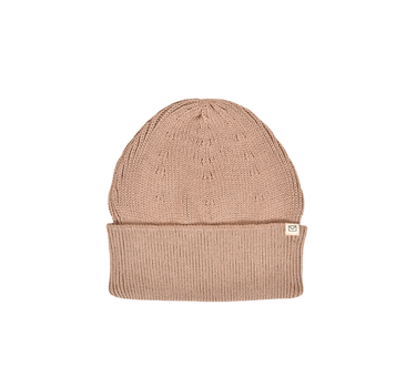 Knit Beanie in Taupe
